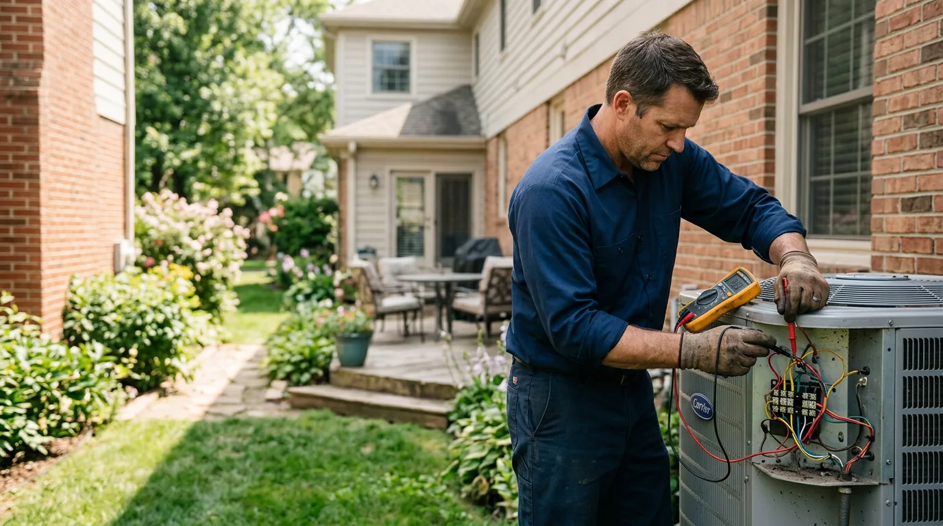 HVAC technician working near Lookout Mountain, GA